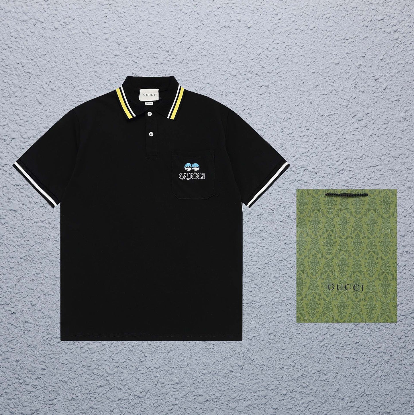 Gucci Pocket Embroidery Polo Shirt - Image 10