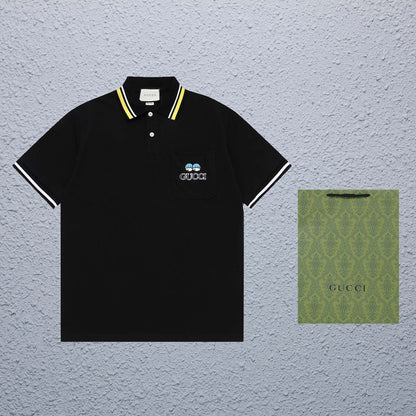 Gucci Pocket Embroidery Polo Shirt - Image 10