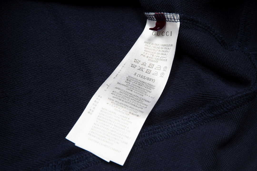 Gucci Logo Embroidery Hoodie - Image 7