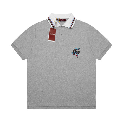 Gucci Snake Year Logo Polo Shirt - Image 1