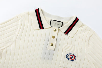 Gucci Pocket Embroidery Polo Shirt - Image 8