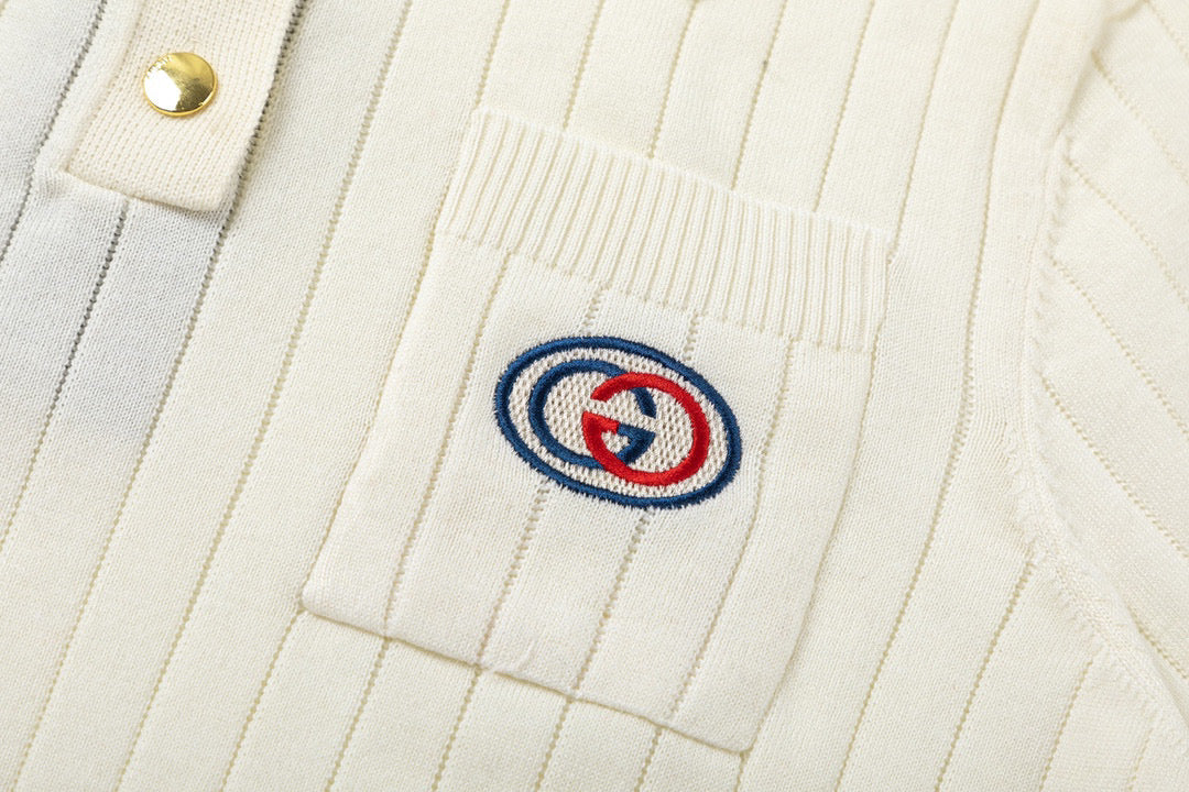 Gucci Pocket Embroidery Polo Shirt - Image 9