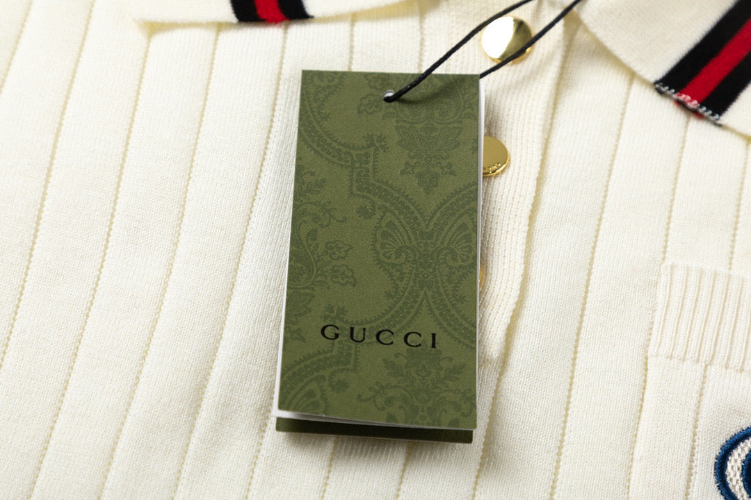 Gucci Pocket Embroidery Polo Shirt - Image 11